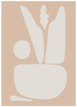 Load image into Gallery viewer, Abstract Forms - Mural Wallpaper - Soft Pink and White