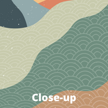 Load image into Gallery viewer, Abstract Landscape - Soft Blue, Green, Red and Yellow - Wallpaper Mural