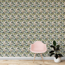 Afbeelding in Gallery-weergave laden, Panther in Jungle - Small Wallpaper Pattern