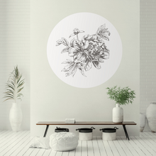 Load image into Gallery viewer, Flower Sketch - Wallpaper Circle