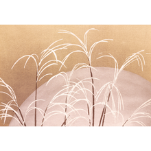 Load image into Gallery viewer, Moon and Grasses in Orange and Pink Earth Tones Wallpaper Mural Artwork