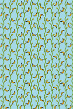 Load image into Gallery viewer, Go Bananas - Pattern Wallpaper - Blue, Green and Yellow