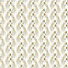 Load image into Gallery viewer, Bird of Paradise White Wallpaper Pattern

