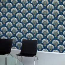 Load image into Gallery viewer, Lily - Wallpaper Pattern - Blue