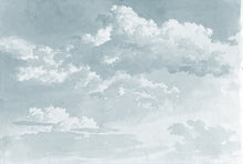 Afbeelding in Gallery-weergave laden, Wolkenschets Behang - Blauw