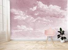 Load image into Gallery viewer, Sketch of Clouds - Painting Mural Wallpaper - Pink