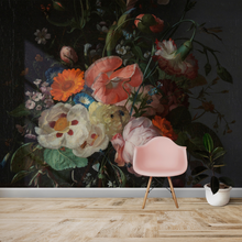 Load image into Gallery viewer, Still life with Flowers on a dark background - Painting Mural Wallpaper - Rijksmuseum