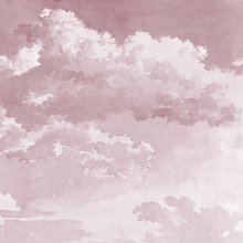 Load image into Gallery viewer, Sketch of Clouds - Painting Mural Wallpaper - Pink