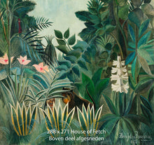 Afbeelding in Gallery-weergave laden, The Equatorial Jungle - Museum Schilderij Behang Paneel - Groen, Roze en Wit
