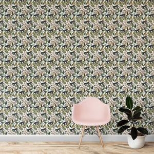 Panther in Jungle - Small Wallpaper Pattern