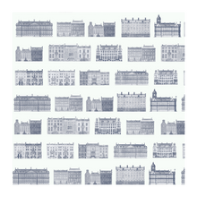Load image into Gallery viewer, Amsterdam Canal Houses Blue &amp; White Pattern Wallpaper
