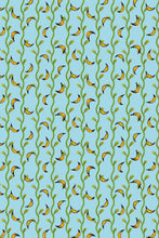 Afbeelding in Gallery-weergave laden, Go Bananas Patroon Behang Bananen Blauw Groen en Geel
