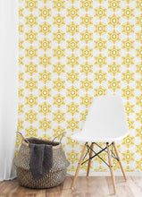 Load image into Gallery viewer, Circle of Bees - Wallpaper Pattern - Yellow
