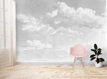 Afbeelding in Gallery-weergave laden, Wolkenschets Behang - Licht Grijs
