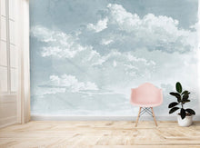 Afbeelding in Gallery-weergave laden, Wolkenschets Behang - Blauw 
