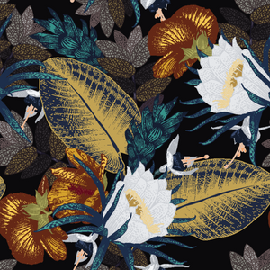 Flower Feast - Medium Wallpaper Pattern
