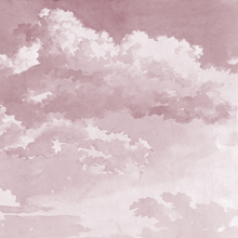 Load image into Gallery viewer, Sketch of Clouds - Painting Mural Wallpaper - Pink
