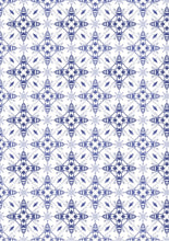 Load image into Gallery viewer, Cross of Bees - Wallpaper Pattern - Blue
